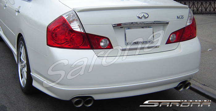 Custom Infiniti M35 Rear Add-on  Sedan Rear Lip/Diffuser (2006 - 2007) - $325.00 (Part #IF-002-RA)
